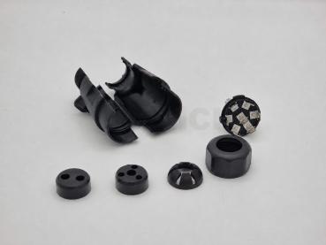 Stecker 7-pol. PVC 1-fach und 2-fach Tülle