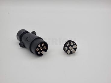 Stecker 7-pol. PVC 2-fach Tülle