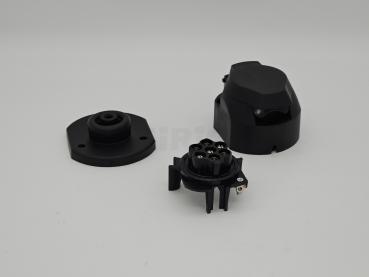 7-pol. Steckdose, 12V mit Gummidichtung