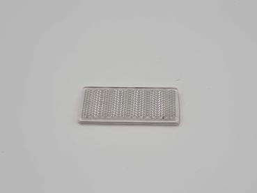 Rückstrahler weiß rechteckig 76 x 34 mm