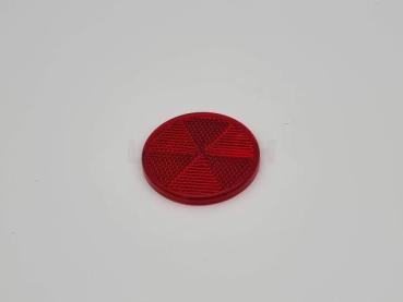 Rückstrahler rot rund zum Kleben