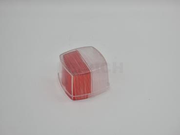 Lichtscheibe Squarepoint rot/weiß