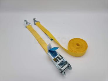 Zurrgurt 2-teilig mit Druckratsche und Spitzhaken