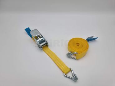 Zurrgurt 2-teilig mit Druckratsche und Spitzhaken