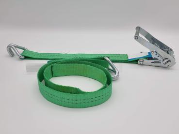 Zurrgurt 2-teilig mit Druckratsche und Spitzhaken