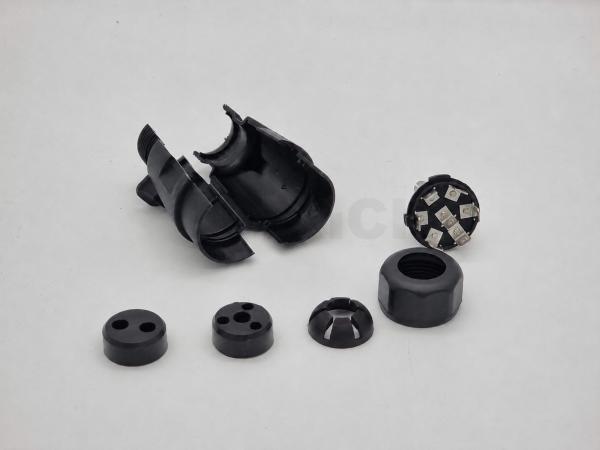 Stecker 7-pol. PVC 1-fach und 2-fach Tülle