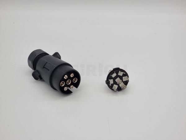 Stecker 7-pol. PVC 2-fach Tülle