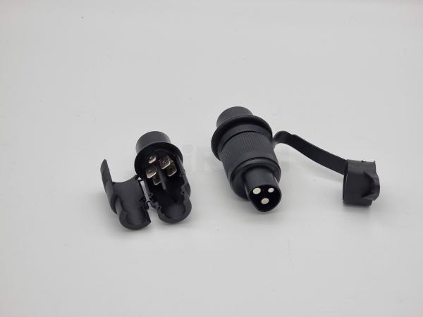 Stecker 3-pol. PVC 1-fach Tülle
