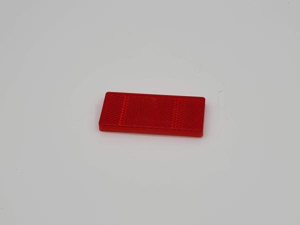 Rückstrahler rot rechteckig 69 x 31,5 mm,