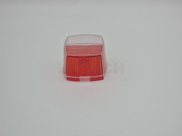 Lichtscheibe Squarepoint rot/weiß
